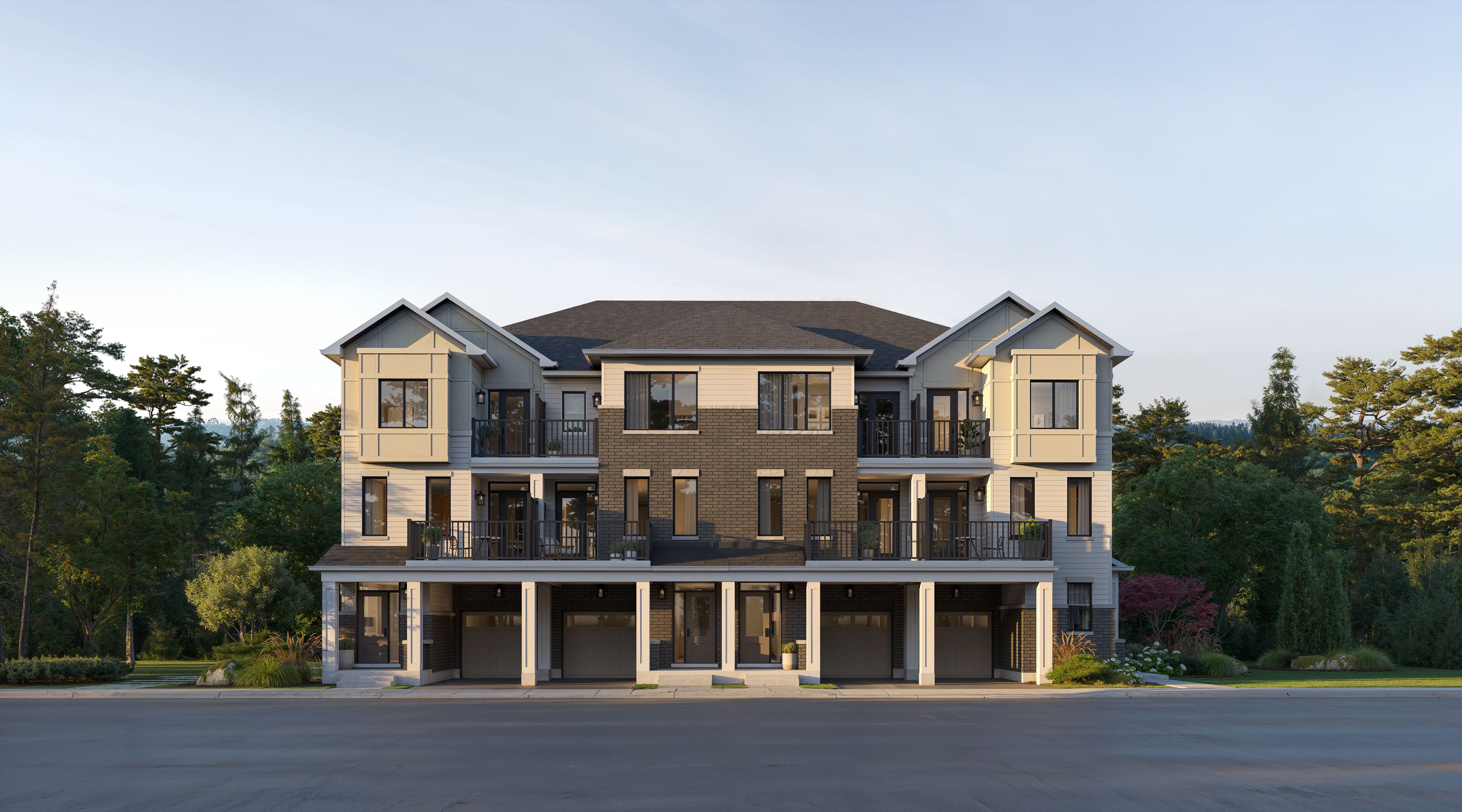 Back-to-Back townhome elevation