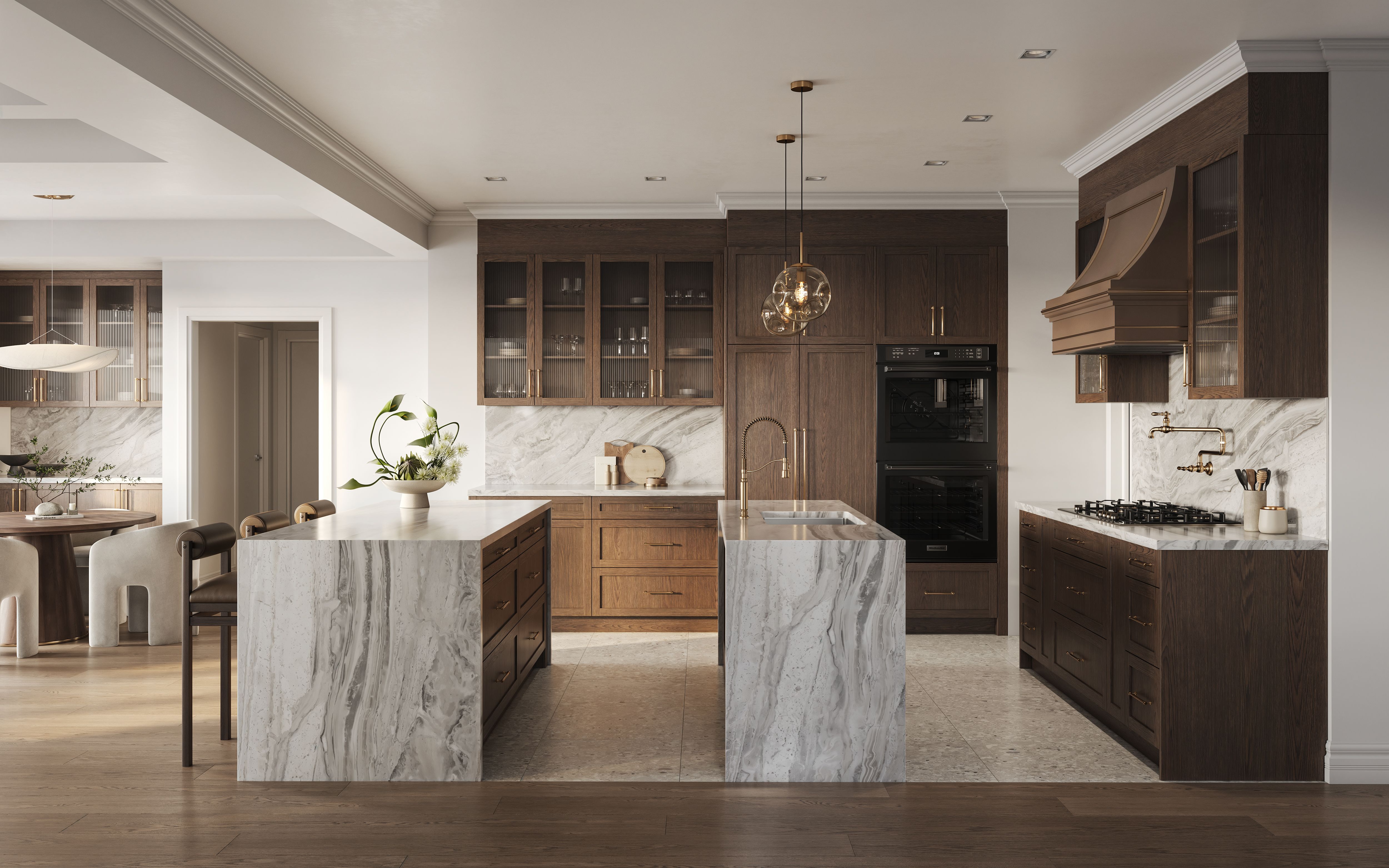 Five Oaks singles kitchen interior rendering